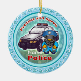 Liten polisbil ornament