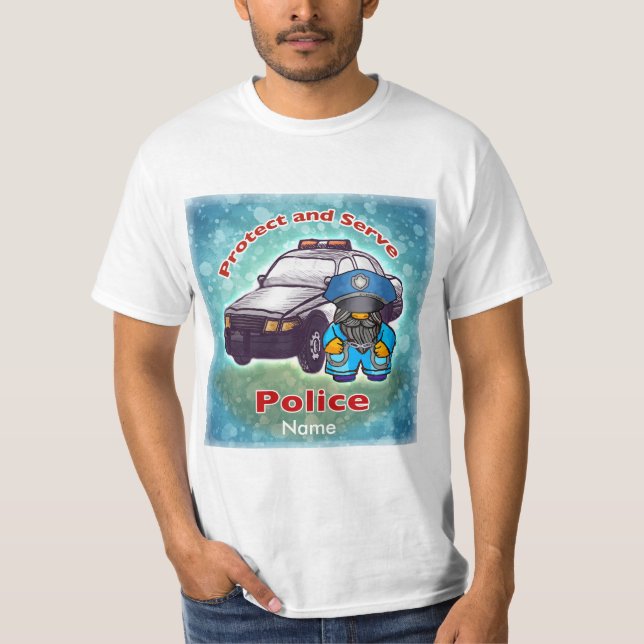 Liten poliskop t-shirt (Framsida)