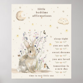 Liten posters med sömnbekräftelser