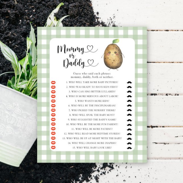 Liten Potatis - mammas eller pappas baby shower sp (Skapare uppladdad)