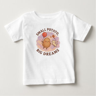 Liten Potatis Stora Drömmar – Sött Motivational T Shirt