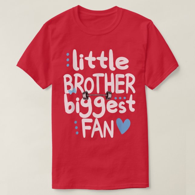 Liten PowerLyther Power Brother T- T Shirt (Design framsida)