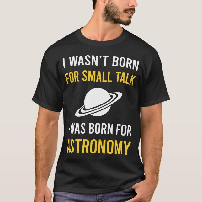 Liten pratastronomi t shirt (Framsida)