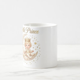 Liten prins lyxig baby-mugg | Söt krona baby  Kaffemugg