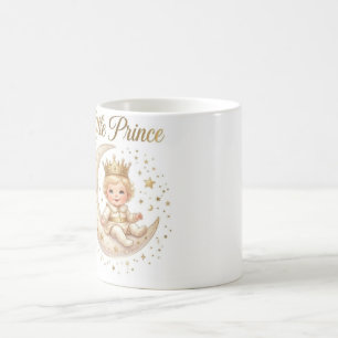 Liten prins lyxig baby-mugg Söt krona baby Kaffemugg
