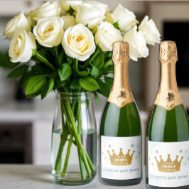 Liten prins pojke baby shower
