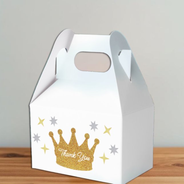Liten prins pojke baby shower presentaskar (Skapare uppladdad)