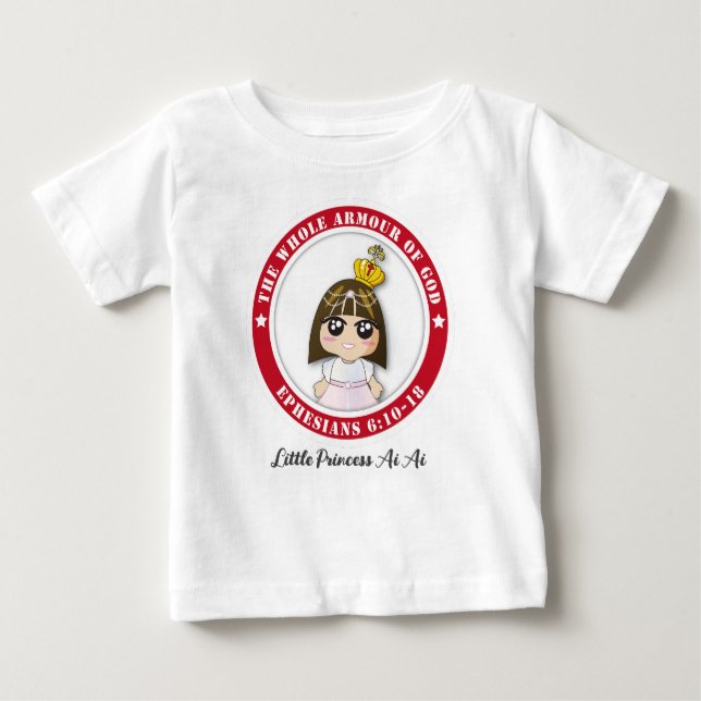 Liten prinsessa Ai Ai Baby Fin Jersey T-Shirt (Framsida)