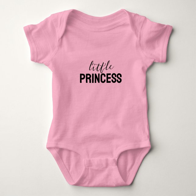 Liten prinsessa baby t-shirt (Framsida)