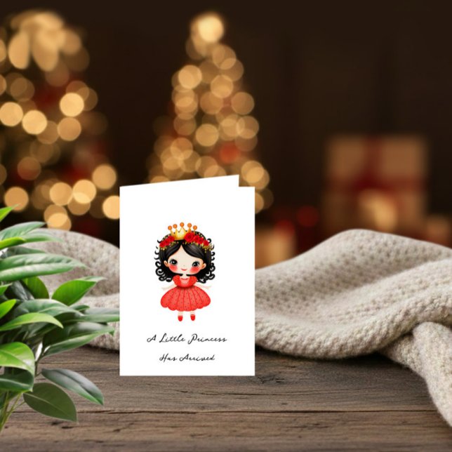 Liten prinsessa babyflicka kort  (Skapare uppladdad)