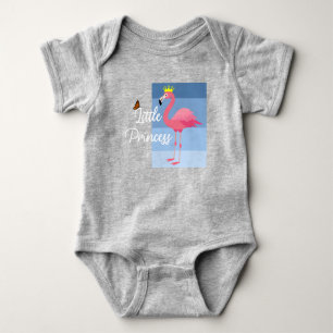 Liten prinsessa rosa flamingo design - Baby tröja
