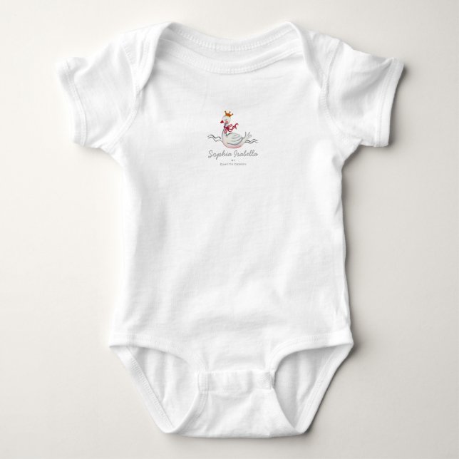 Liten prinsessa svan | Babyflicka | Endräktstutu Tröja (Framsida)