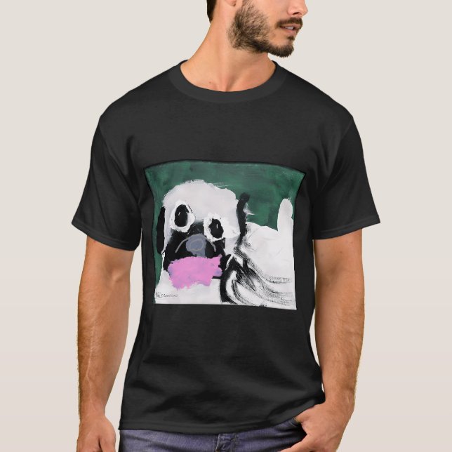 Liten Pug T Shirt (Framsida)