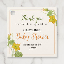 liten pumkin vine mönster gåvor etiketter