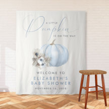 Liten Pumpa Baby Boy Shower Välkommen