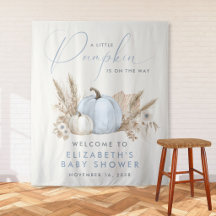Liten Pumpa Baby Boy Shower Välkomst