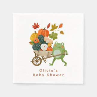 Liten Pumpa Bebis Shower Pappersservett