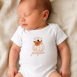Liten Pumpa Blommig Baby T Shirt