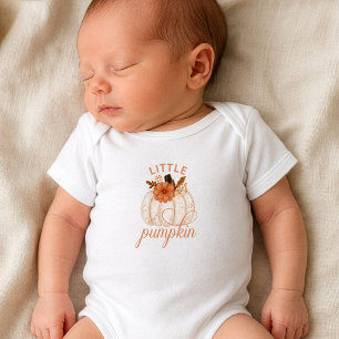 Liten Pumpa Blommig Baby T Shirt