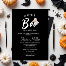 Liten Pumpa Boo – Halloween Baby Shower Inbjudningar