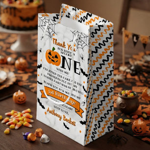 Liten pumpa ett år Halloween 1-års födelsedag