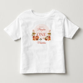Liten pumpa fyller ett Första födelsedagen T Shirt