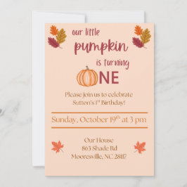 liten pumpa fyller ett inbjudningar