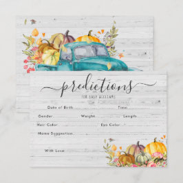 Liten pumpa | Gissningslek för baby shower Inbjudningar