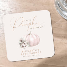Liten Pumpa Höst Baby Flicka Shower