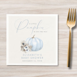 Liten Pumpa Höst Baby Pojke Shower Pappersservett