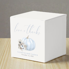 Liten pumpa höst baby pojke shower presentaskar
