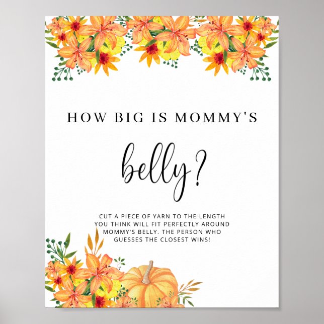 liten pumpa hur stor är mammans mage spel poster (Framsidan)