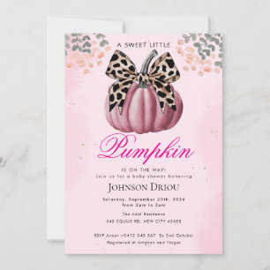 Liten pumpa på väg Baby Shower Inbjudningar