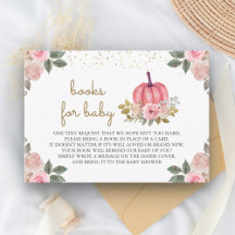 Liten pumpa rosa guld blommig bok beställning