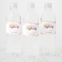 Liten Pumpa Rosa Lastbil Höst Baby Shower
