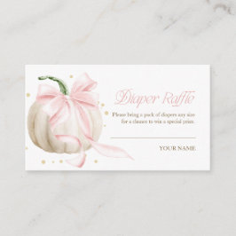 Liten pumpa rosa rosett blöja lotteri tilläggskort