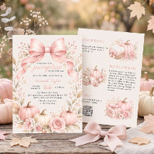 Liten Pumpa Rosa Rosett Flicka Bebis Shower