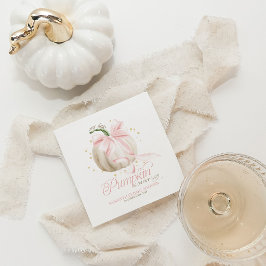 Liten pumpa rosa slinga Personlig baby shower Pappersservett