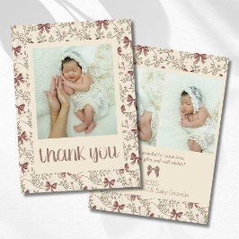 Liten Pumpa Sageblad Baby Foto Tack Meddelande