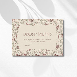 Liten Pumpa Sageblad Båge Blöja Lotteri Tilläggskort