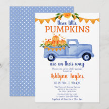 Liten Pumpa Triplet Pojke Baby Chokladdistribution