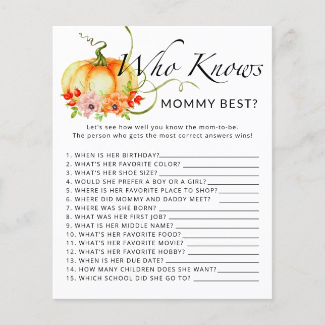 Liten pumpad blommigt Vem vet mamma best-match (Framsida)