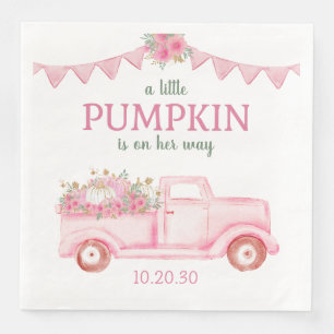 Liten Pumpaflicka Baby Shower Servetter