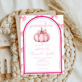 liten pumpdocka rosa babydusch hösthöstbabydusch inbjudningar