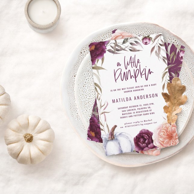 Liten pumpdockans vattenfärgsdusch för blommigt ba (Skapare uppladdad)