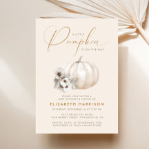 Liten Pumpkin Boho Höst Bebis Shower
