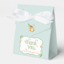 Liten Pumpkin på Way Baby Shower Favor Box