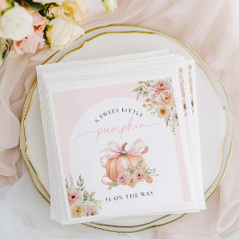 Liten Pumpkin på Way Baby Shower Pappersservett