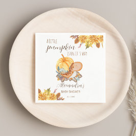 Liten pumpkinddinosaurieskur pappersservett