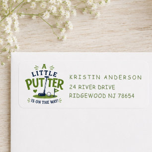 Liten Putter Baby Shower Adressetikett Returadress Etikett